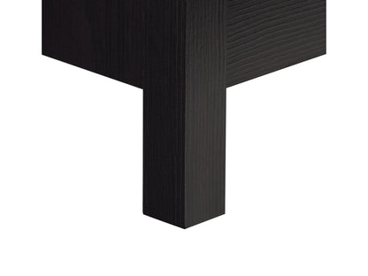 Black 5-Drawer Dresser with Interlocking Drawers