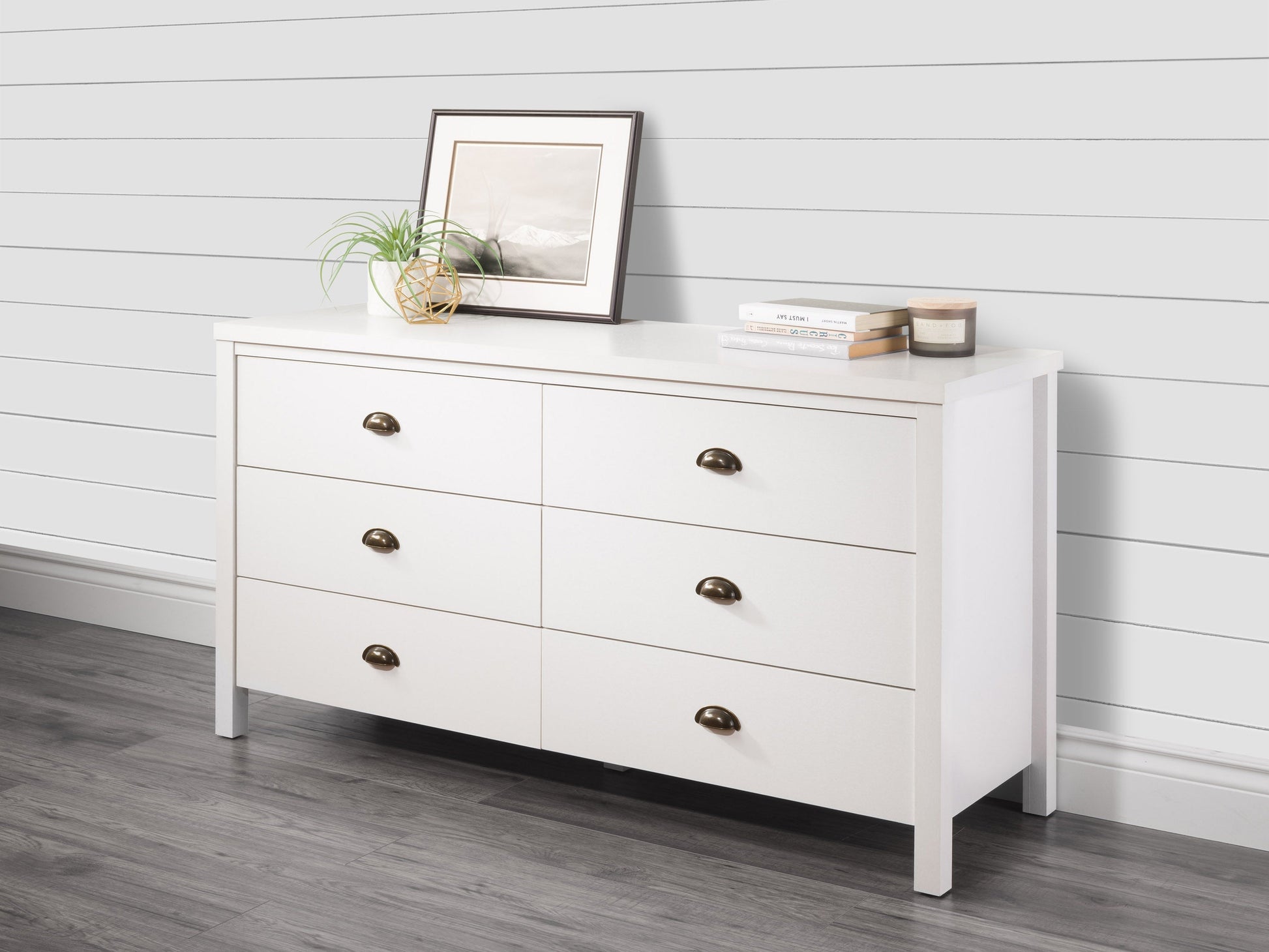 6 Drawer Wide Dresser | Rustic Style CorLiving Furniture 6 Drawer Wide Dresser | Rustic Style CorLiving Furniture