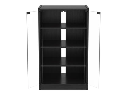 Media Storage Cabinet with Doors, 21"