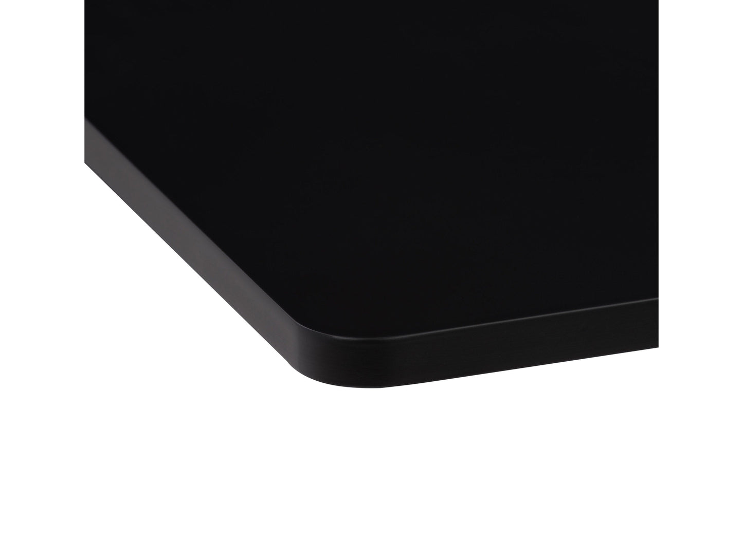 Black adjustable height bar table, square top, sleek metal finish, modern design, perfect for home bars and kitchens.