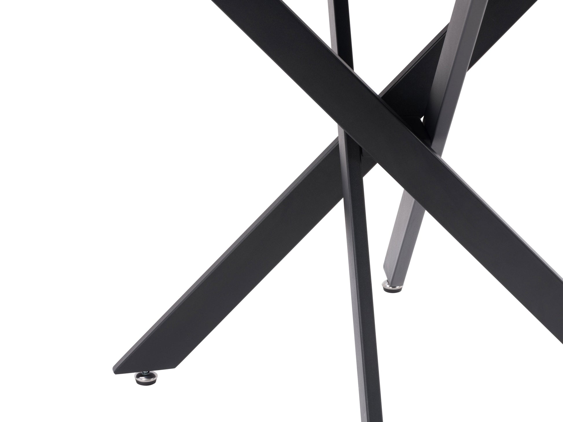 Black dining set, 5-piece, with sleek modern design, black cushioned chairs, and a rectangular black table.