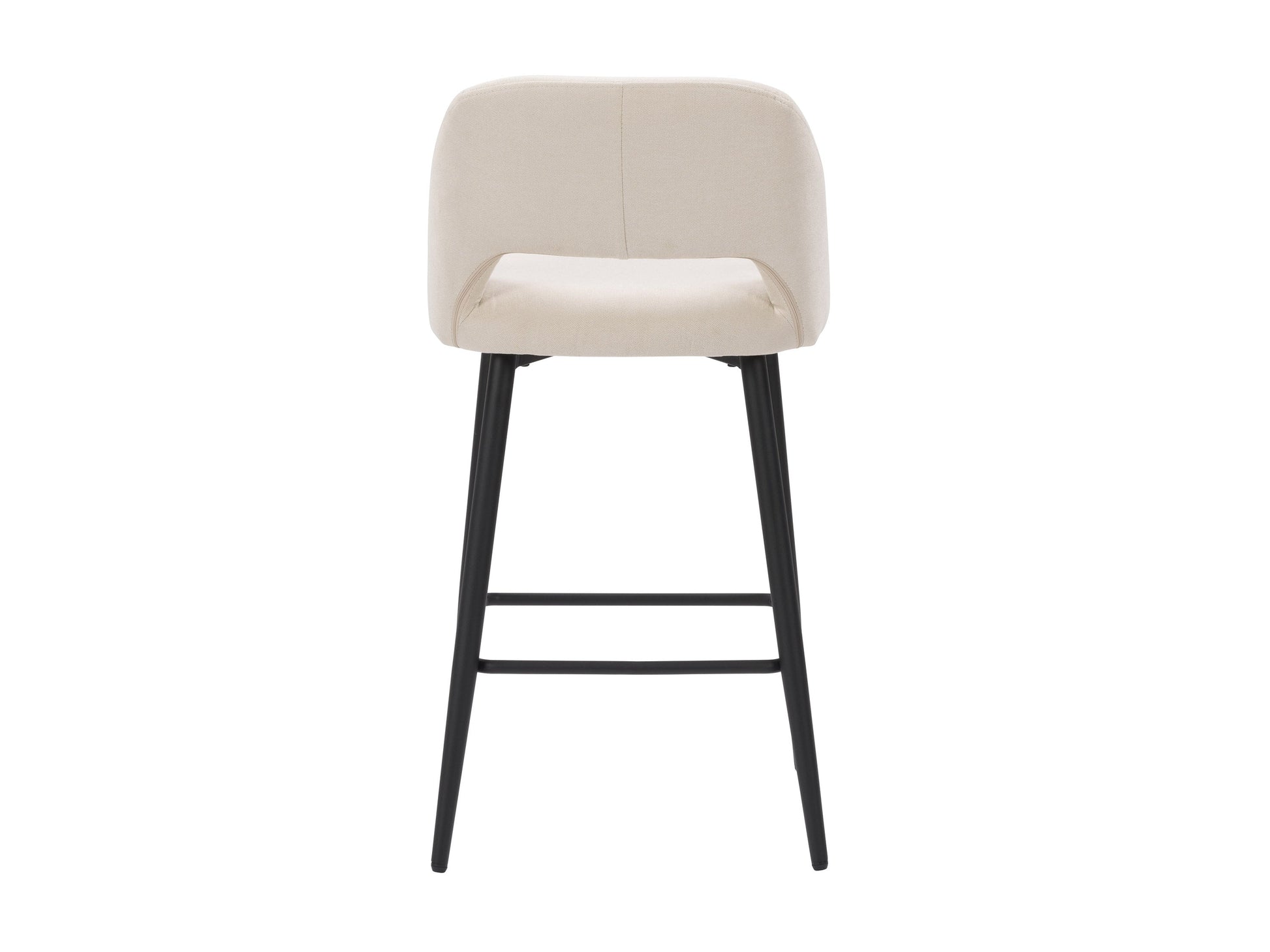 Cream velvet bar stools set, featuring gold metal legs and tufted backrests, perfect for modern kitchen or bar spaces.