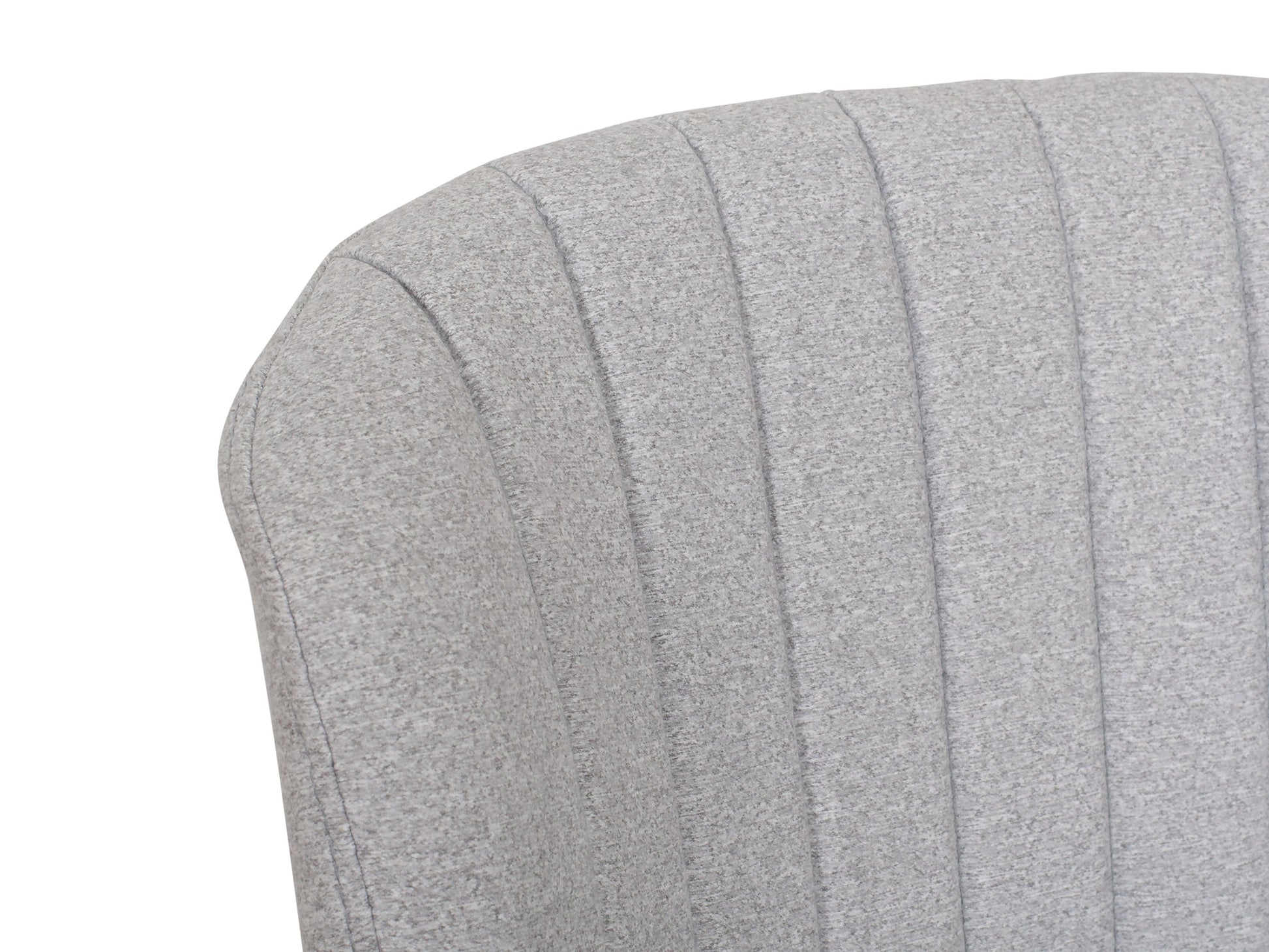 Light grey metal bar stools, set of 2, with cushioned seats and sleek modern design.
