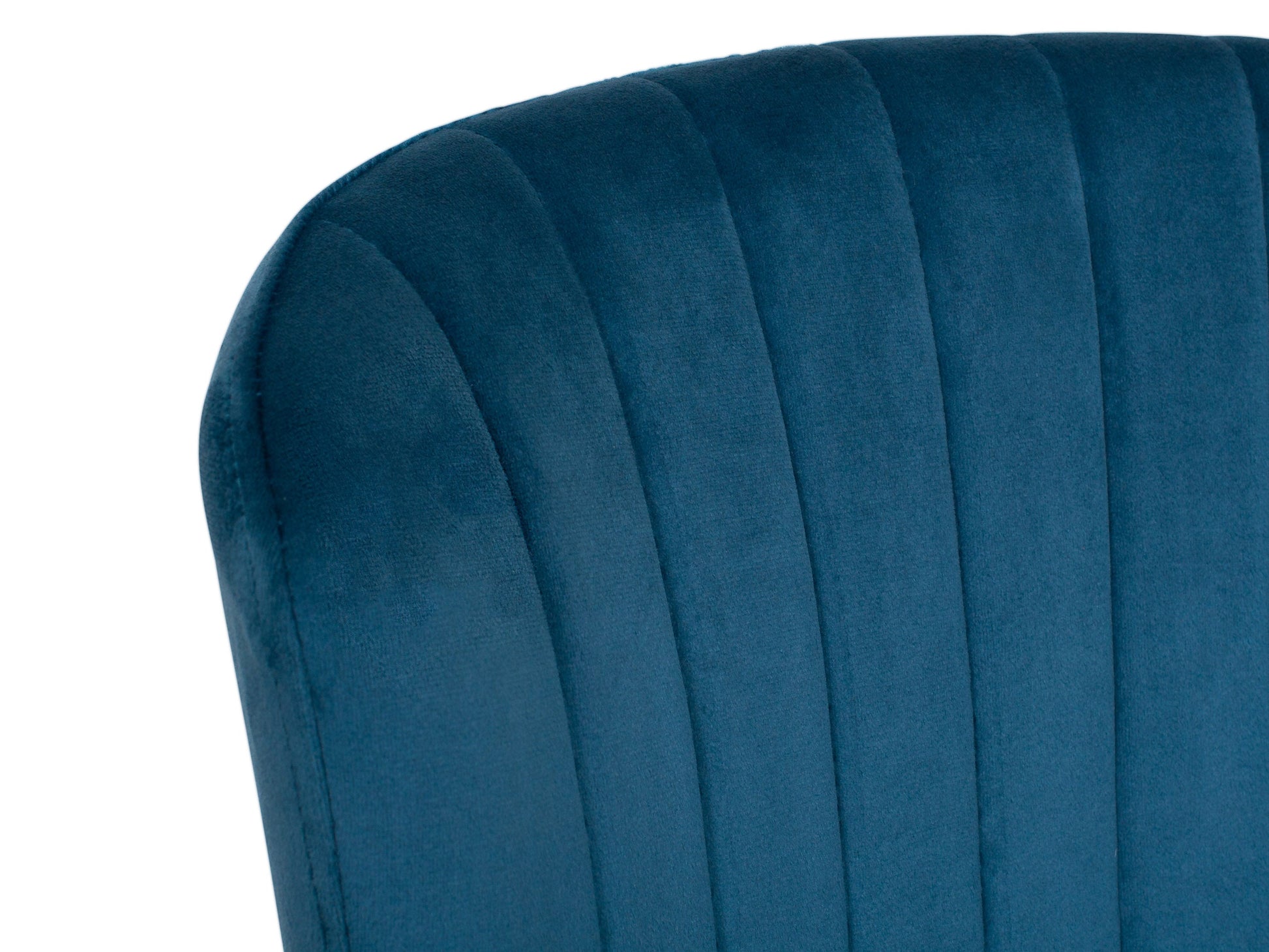 Navy blue metal bar stools set of 2 with cushioned seats and sleek design for modern kitchens and bars.