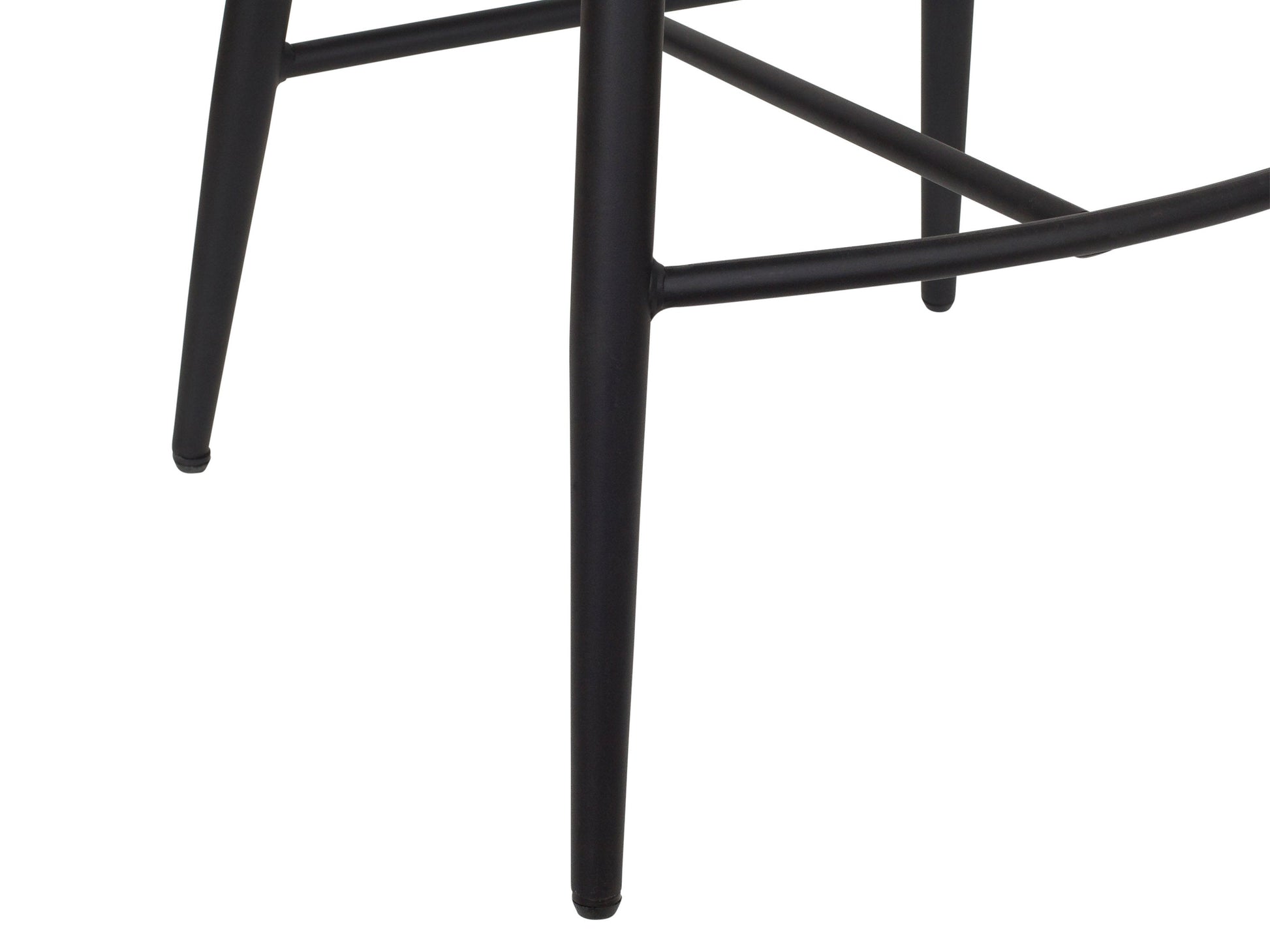 Navy blue metal bar stools set of 2 with cushioned seats and backrests, sleek design, and sturdy construction.