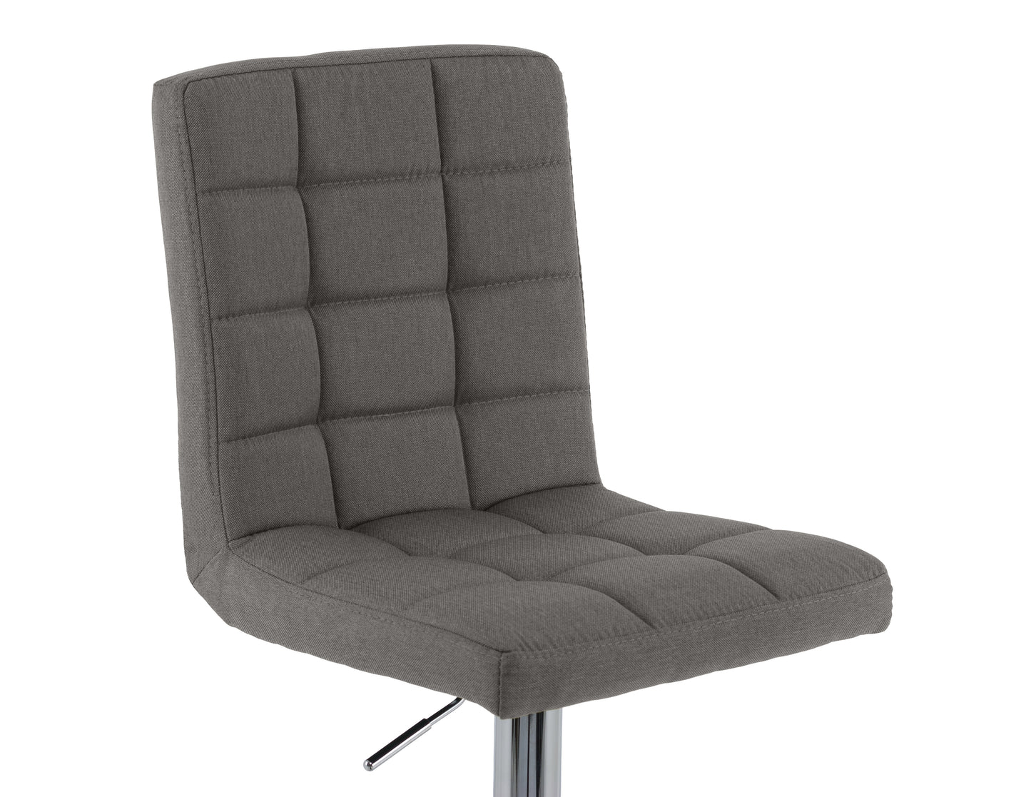 Grey Tufted Adjustable Stools