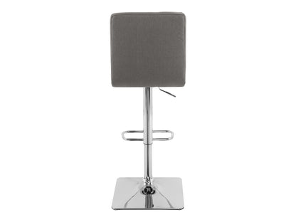 Grey Tufted Adjustable Stools