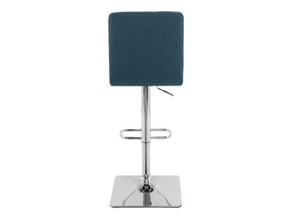 Teal Tufted Adjustable Stools