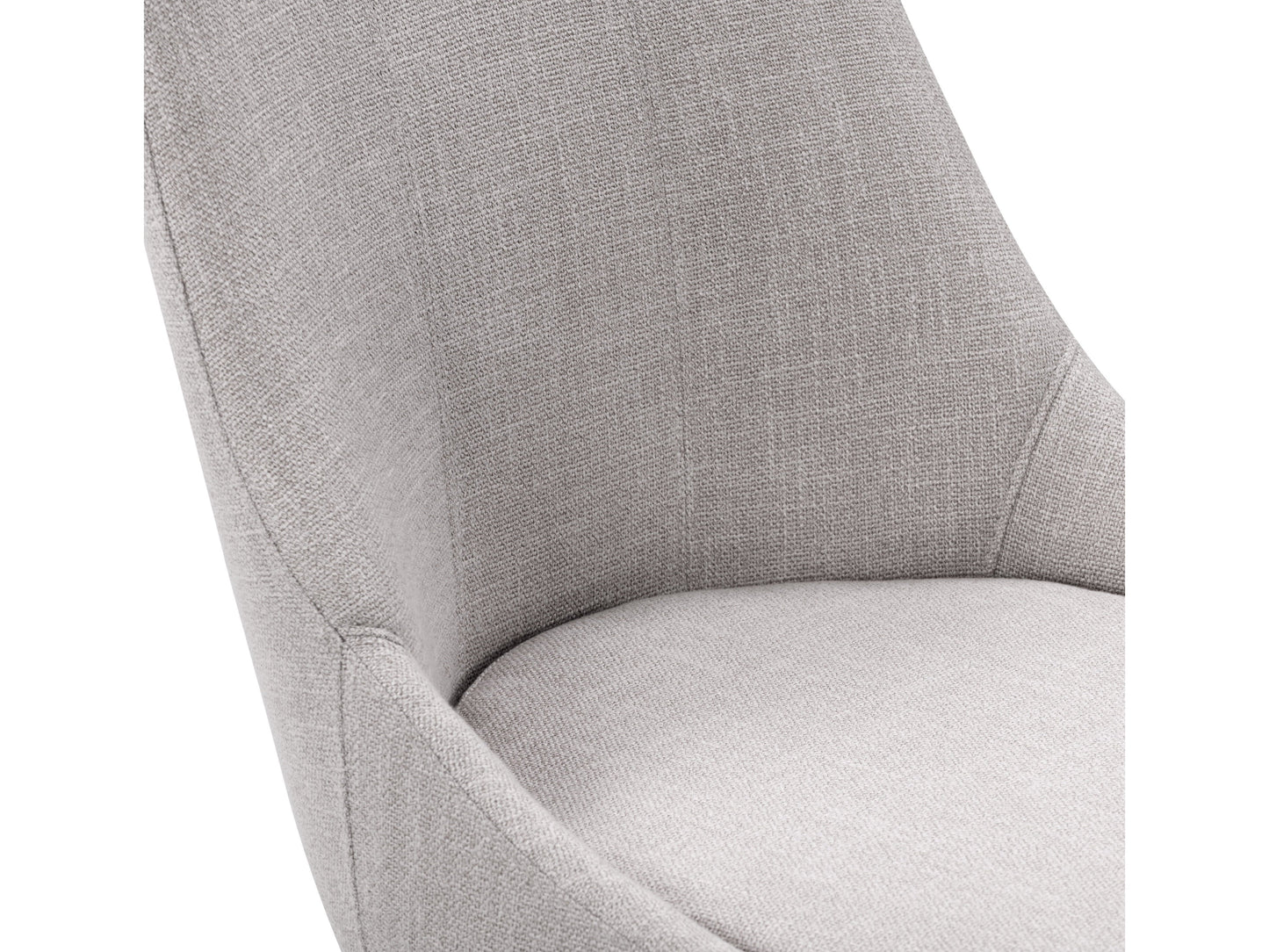 Light grey modern bar stool with cushioned seat, metal legs, and footrest, perfect for contemporary kitchens and bars.