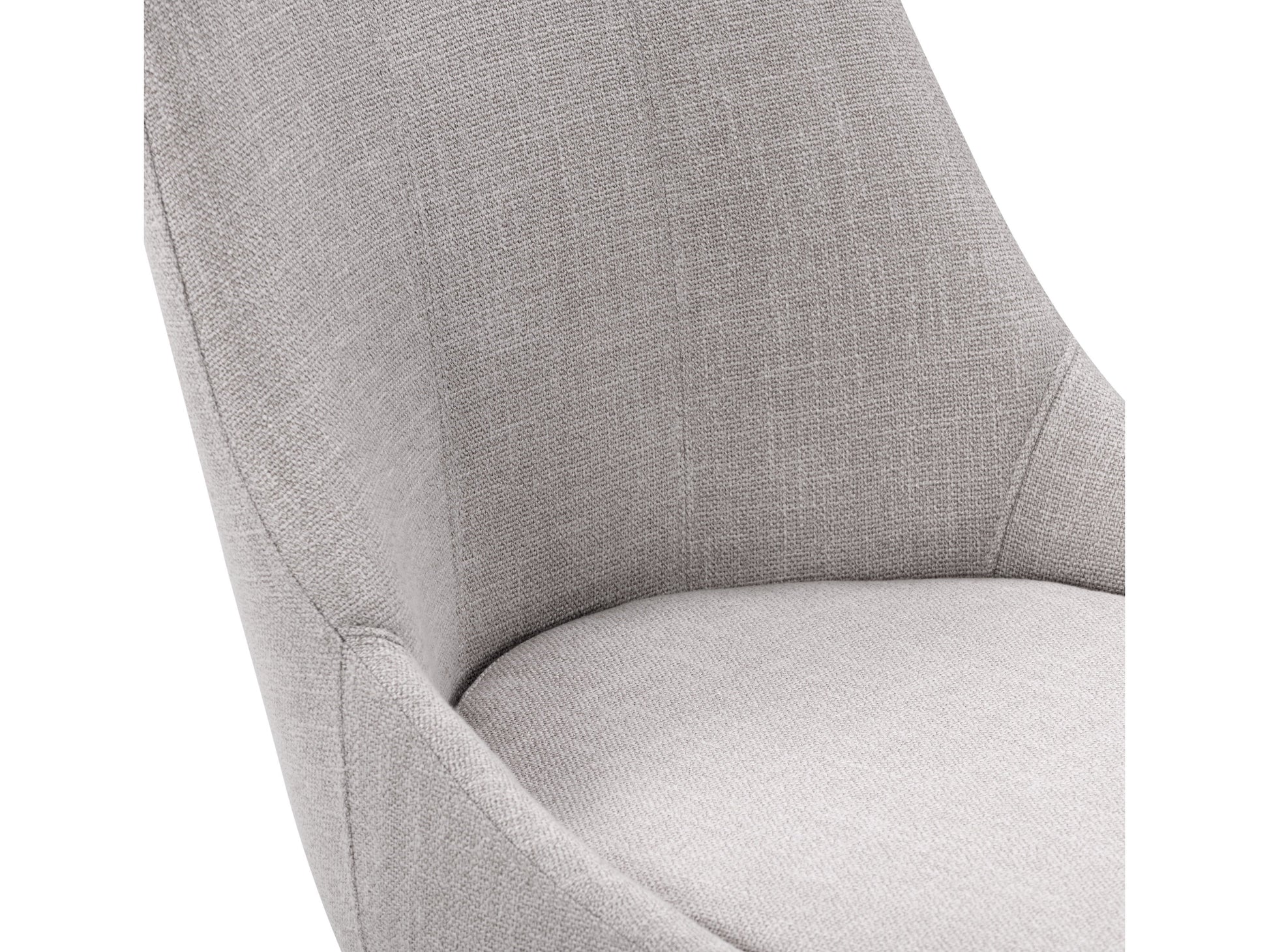 Light grey modern bar stool with cushioned seat, metal legs, and footrest, perfect for contemporary kitchens and bars.