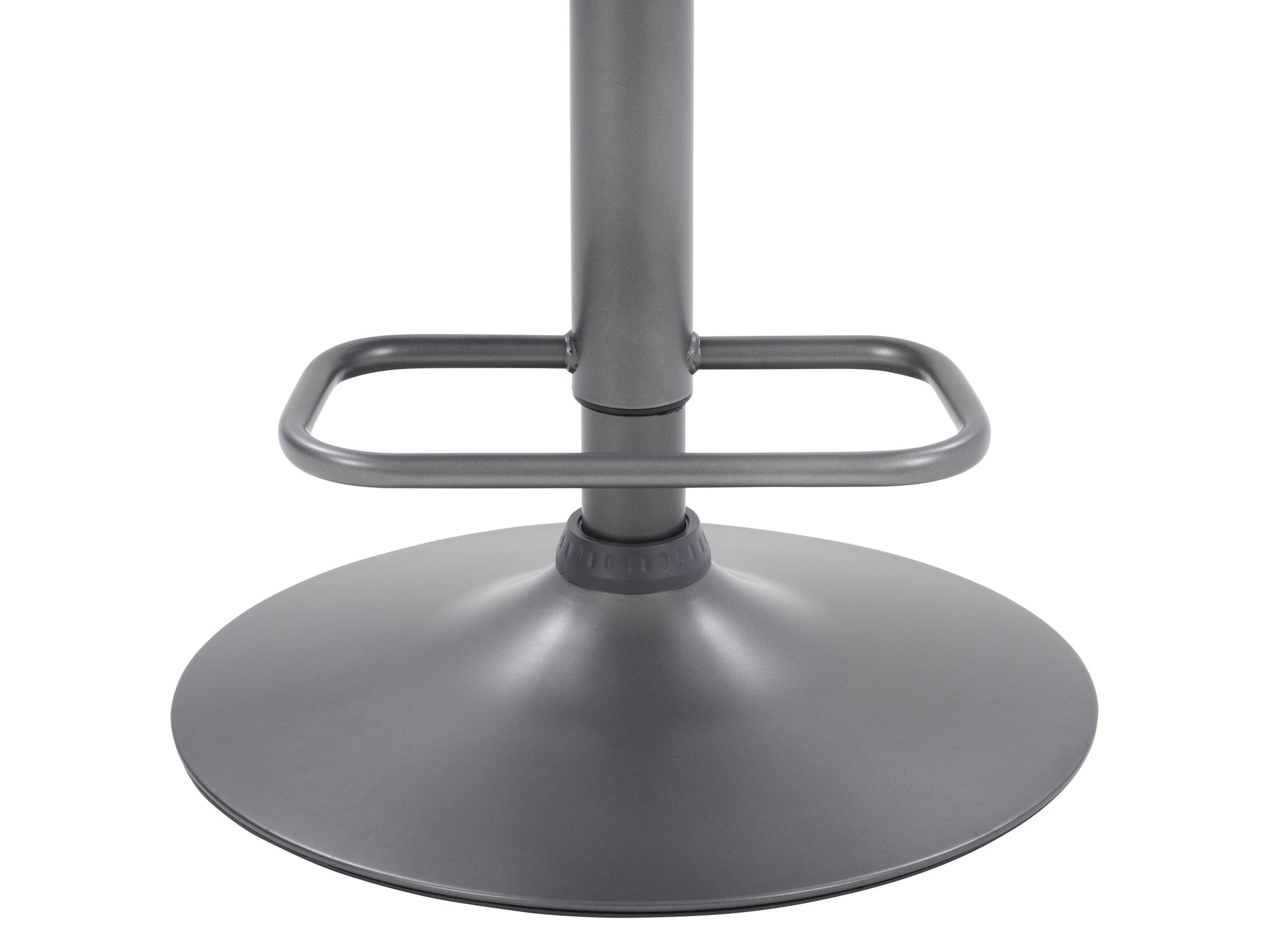 Blue swivel bar stools, set of 2, with cushioned seats, chrome base, and adjustable height for modern kitchens or bars.