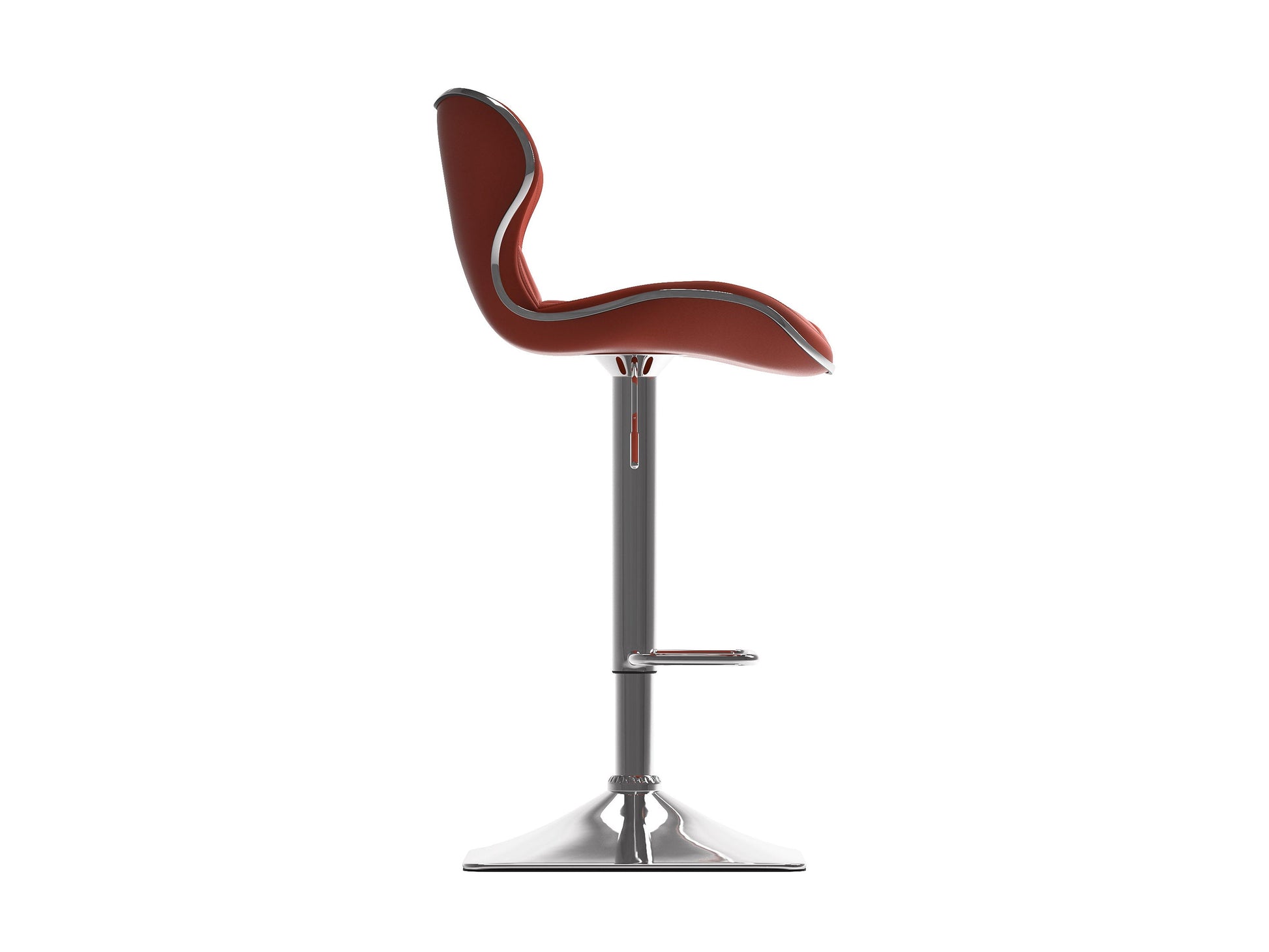Set of 2 modern bar stools with backs, featuring dark walnut wood seats, black metal frames, and footrests, perfect for kitchen islands or home bars.
