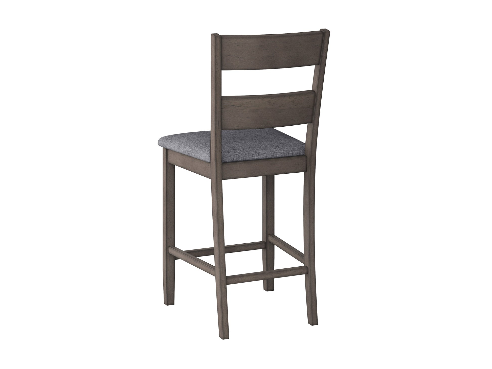 Alt tag: Modern counter height dining chairs set of 2, featuring sleek black metal frames, cushioned seats in beige fabric, and ergonomic backrests for comfort and style in kitchen or dining room settings.