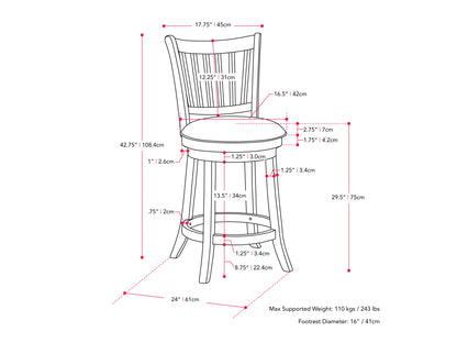 White bar stools set of 2 with cushioned seats, sleek chrome legs, and footrests, offering modern design and comfort for kitchen or bar area.