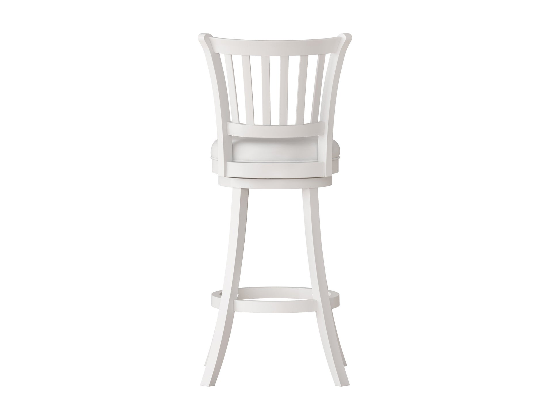 White bar stools set of 2 with cushioned seats, sleek chrome base, and adjustable height lever, perfect for modern kitchen or home bar decor.