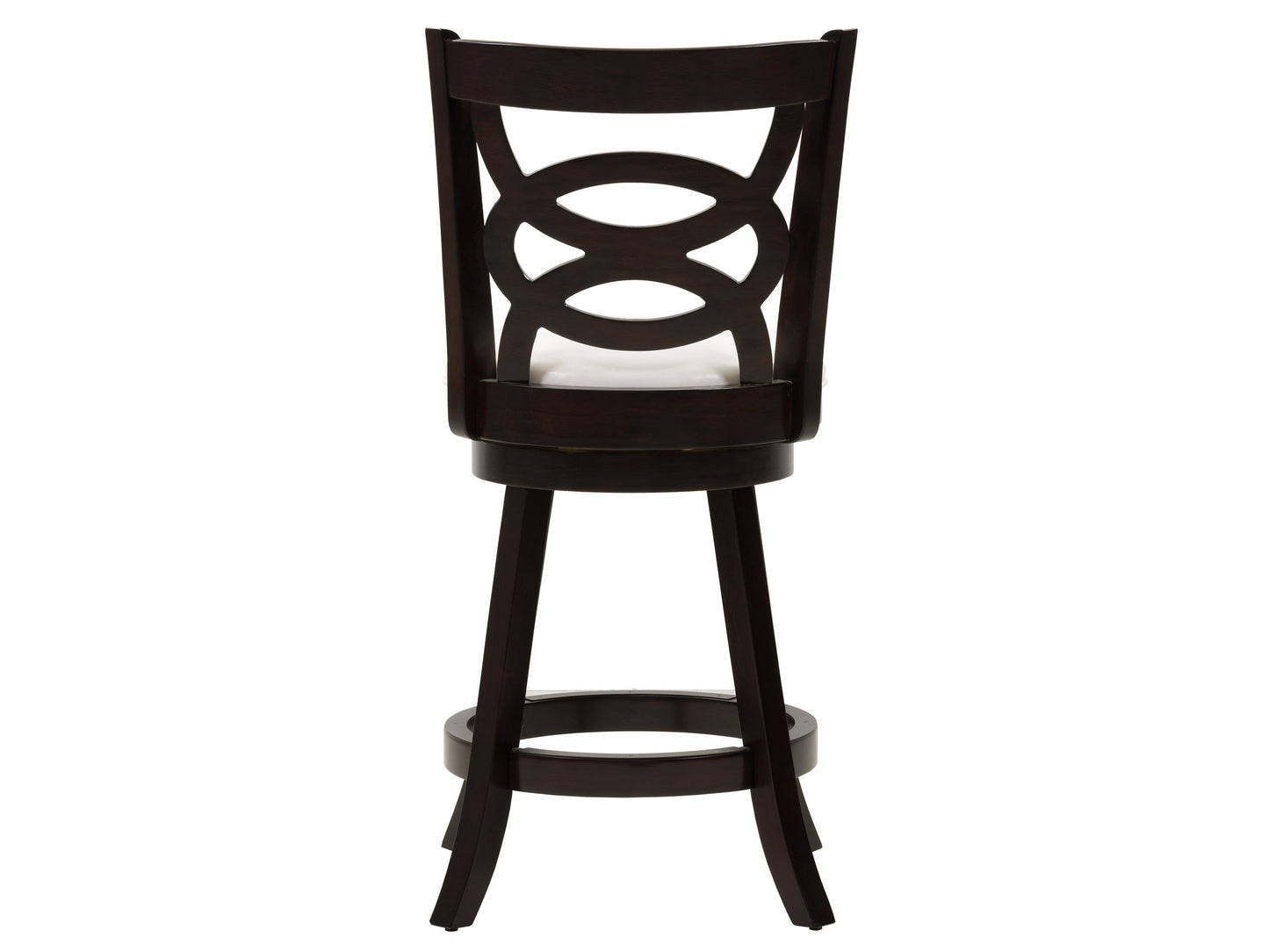 Modern wood bar stool with counter height, featuring a sleek black metal frame, natural wood seat, and backrest. Ideal for kitchen islands or home bars, combining rustic charm with contemporary design.