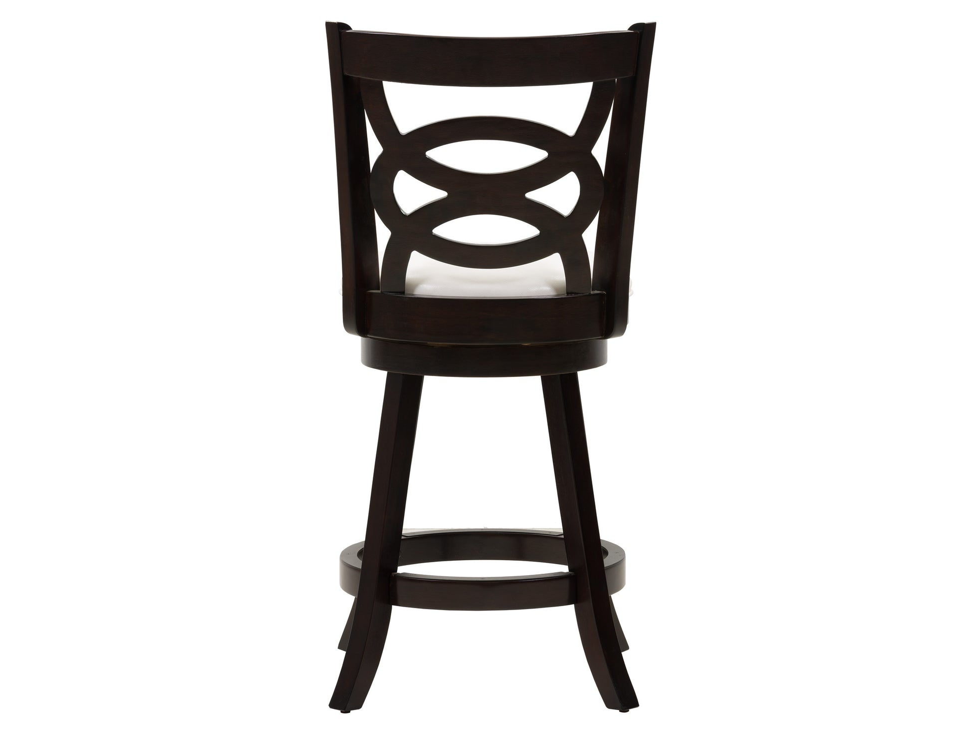 Modern wood bar stool with counter height, featuring a sleek black metal frame, natural wood seat, and backrest. Ideal for kitchen islands or home bars, combining rustic charm with contemporary design.