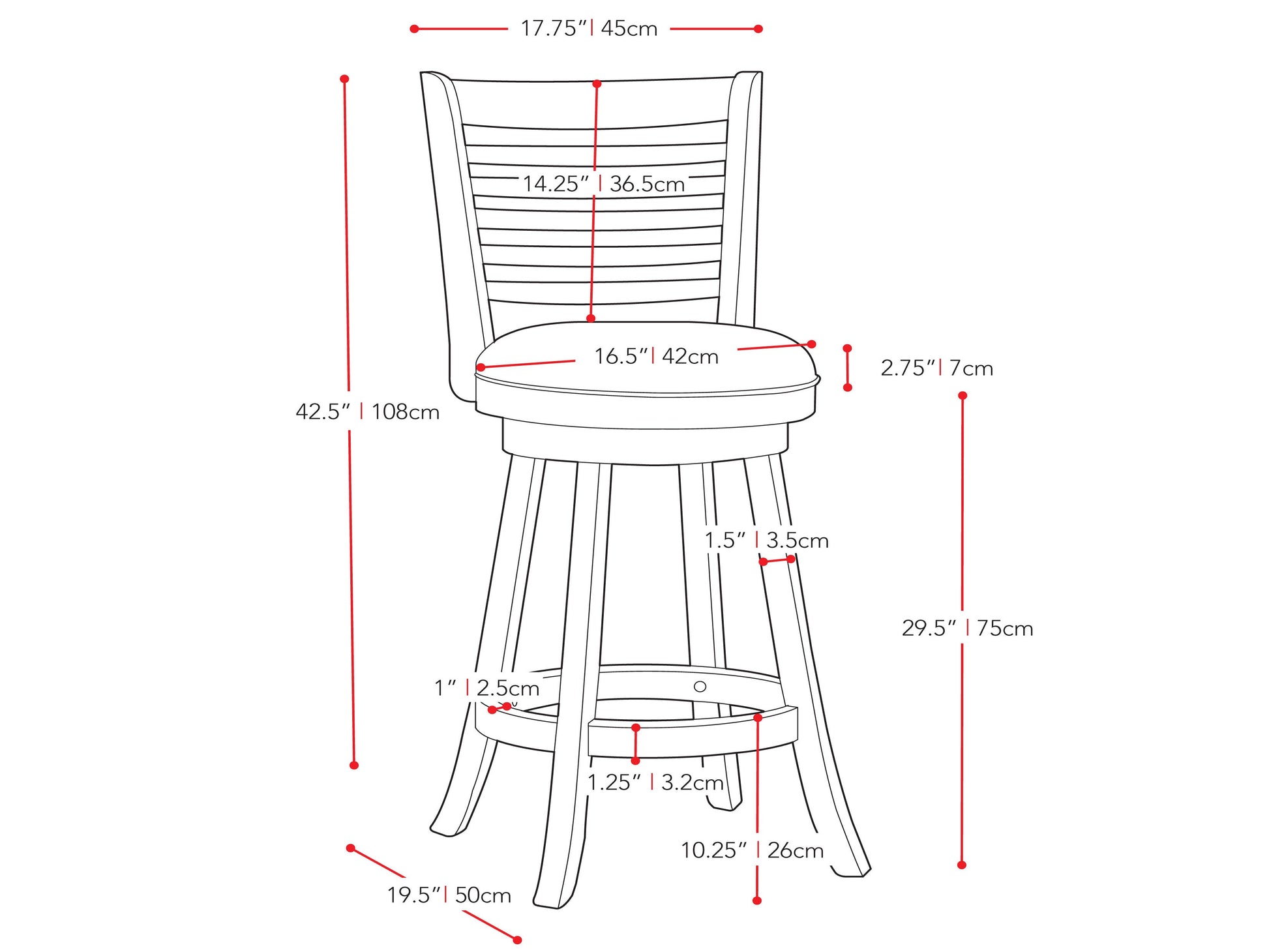 White bar height bar stools set of 2 with cushioned seats, sleek metal legs, and modern design.