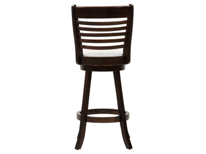 White bar height bar stools set of 2 with cushioned seats, sleek chrome legs, and modern design.
