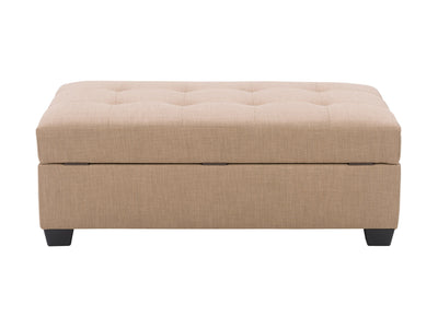 beige Tufted Storage Bench Antonio Collection product image by CorLiving#color_antonio-beige