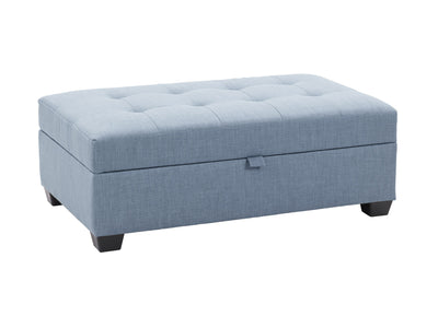 blue grey Tufted Storage Bench Antonio Collection product image by CorLiving#color_antonio-blue-grey