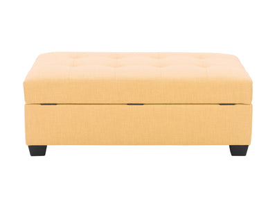 yellow Tufted Storage Bench Antonio Collection product image by CorLiving#color_antonio-yellow