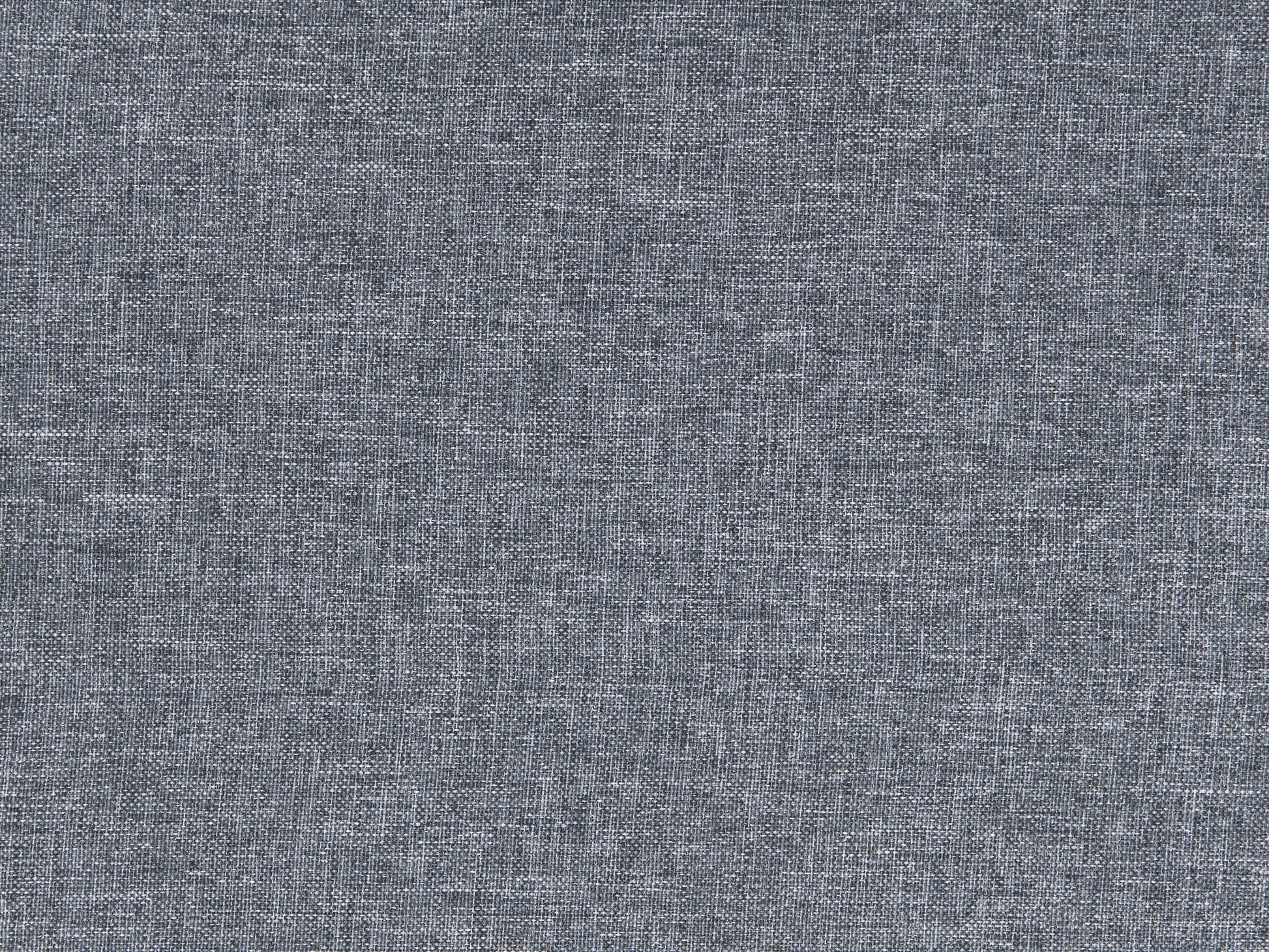 Grey double storage ottoman with tufted fabric, wooden legs, and spacious interior storage.