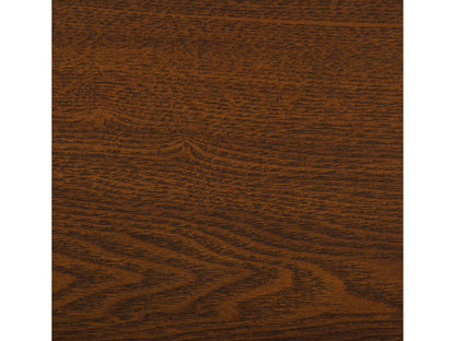 Cherry brown TV stand for TVs up to 95 inches with open shelves and sleek design.