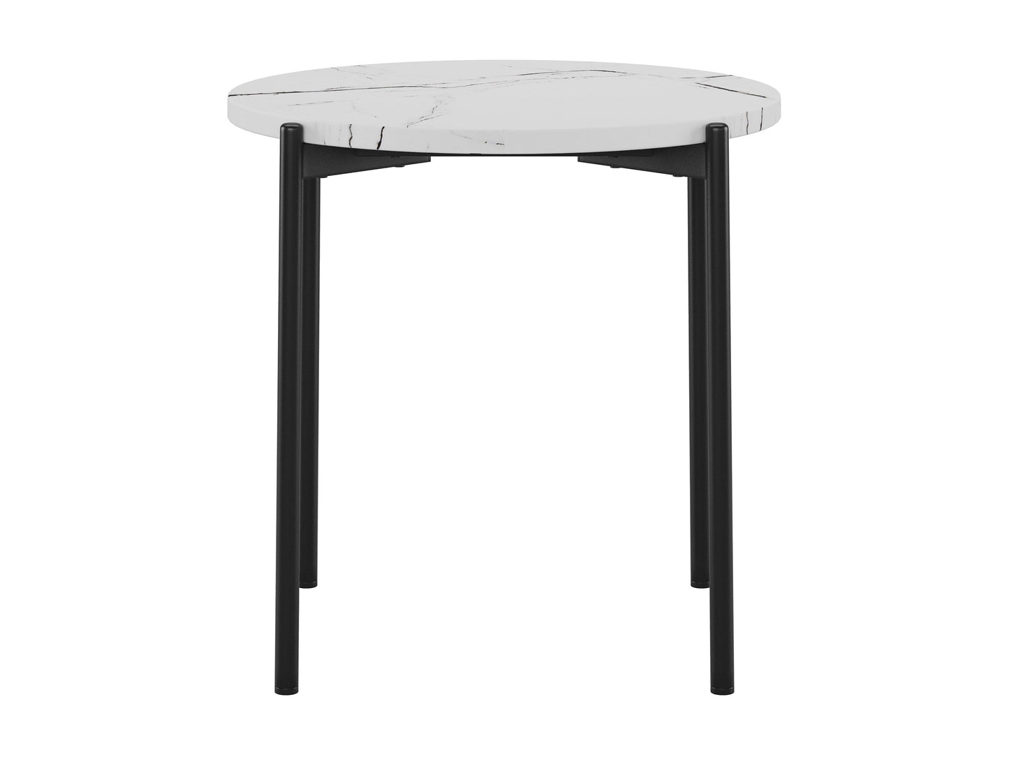 White marble coffee table set with gold metal legs and modern minimalist design.