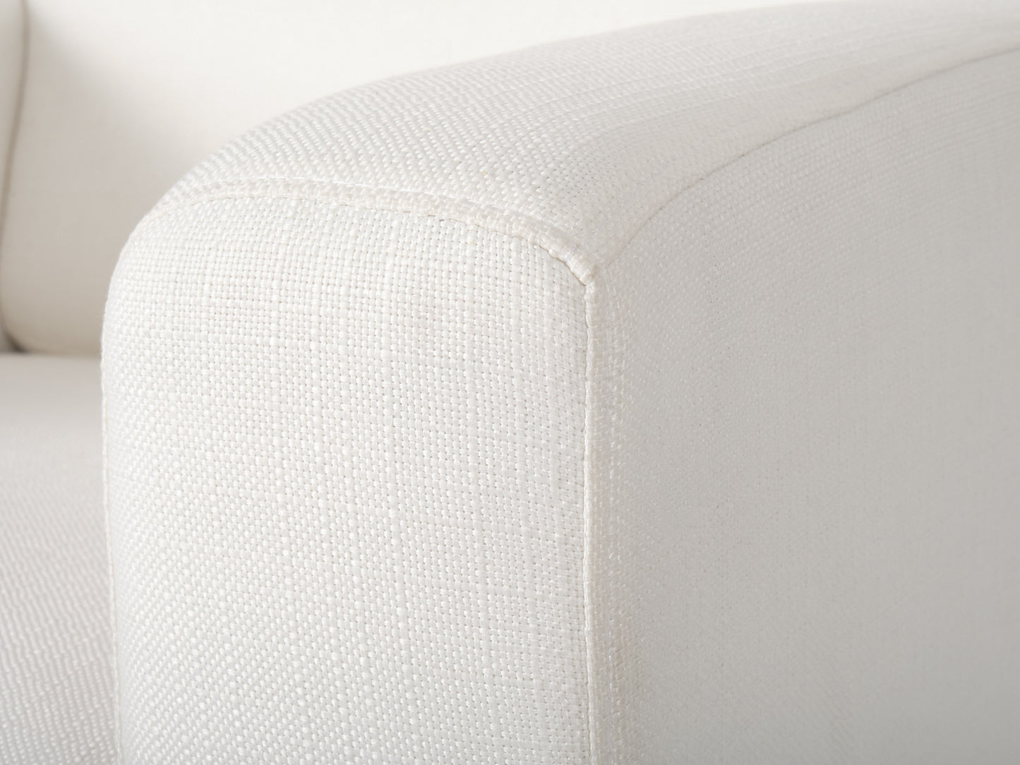 Wells Pushback Recliner with Legs, Ivory Basketweave Fabric