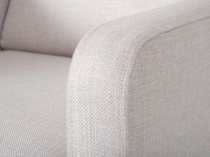 Soren Pushback Recliner with legs, White Linen