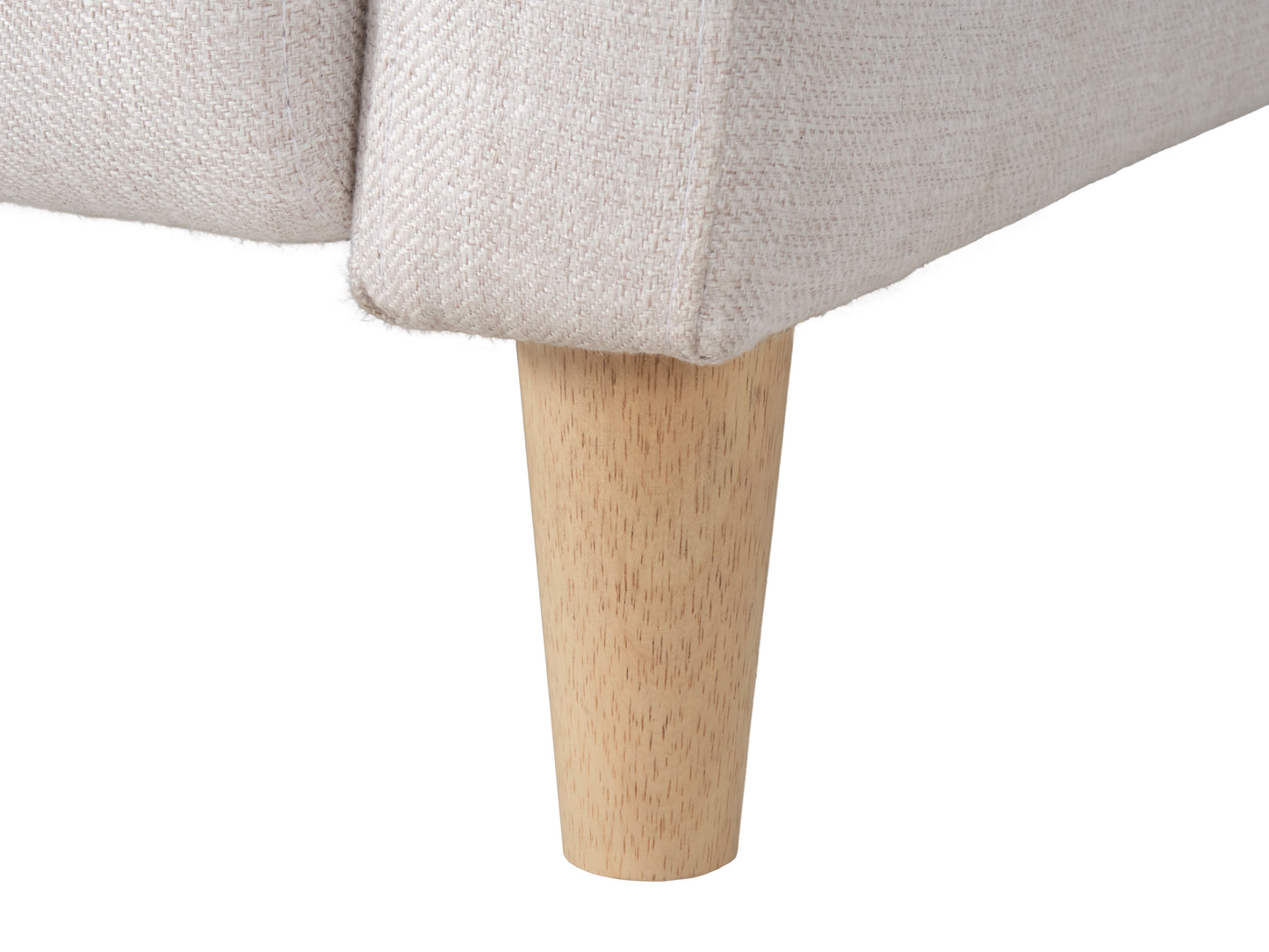 Soren Pushback Recliner with legs, White Linen