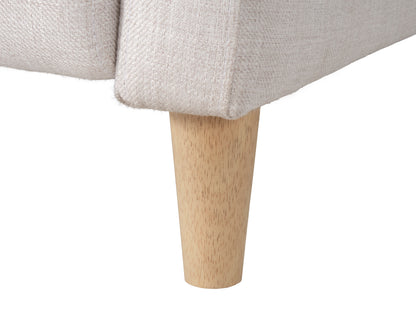 Soren Pushback Recliner with legs, White Linen