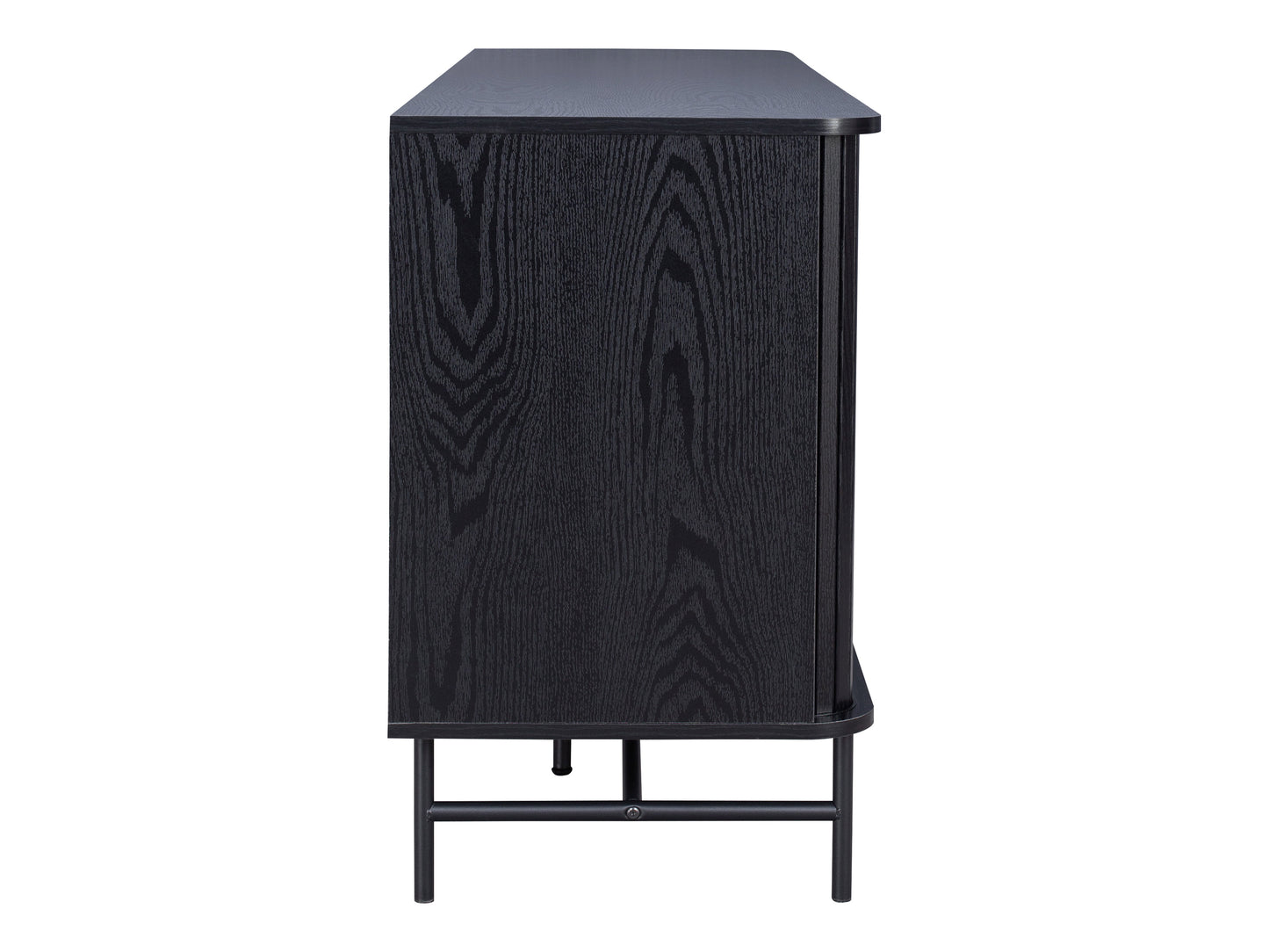 Black Curved Sideboard Buffet