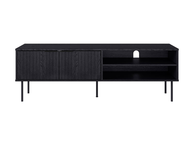 Black Fluted TV Stand