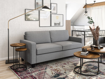 light grey 3 Seater Sofa Georgia Collection lifestyle scene by CorLiving#color_georgia-light-grey