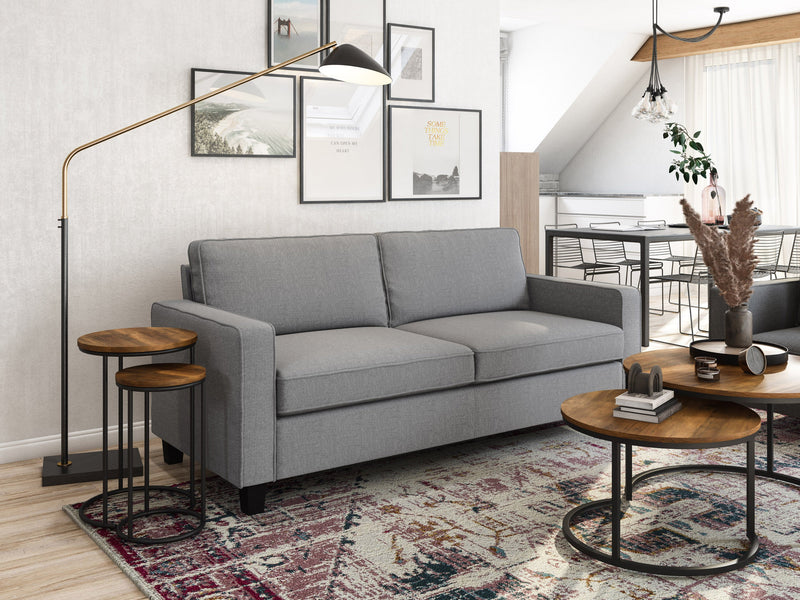 light grey 3 Seater Sofa Georgia Collection lifestyle scene by CorLiving