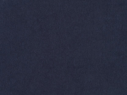 Navy blue 2-seater loveseat with tufted cushions, wooden legs, and a modern minimalist design.