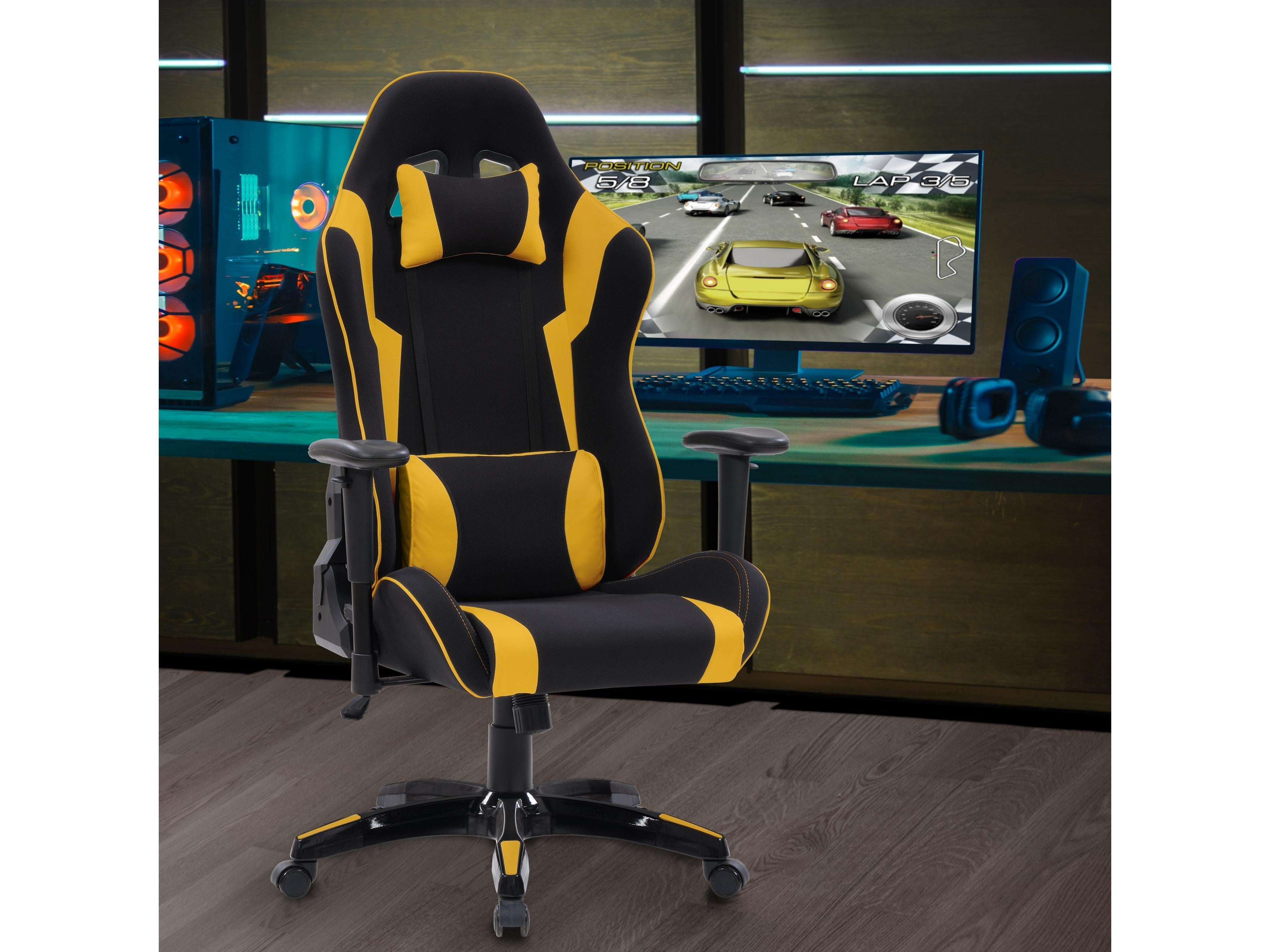 Ergonomic Gaming Chair Breathable Mesh with PU