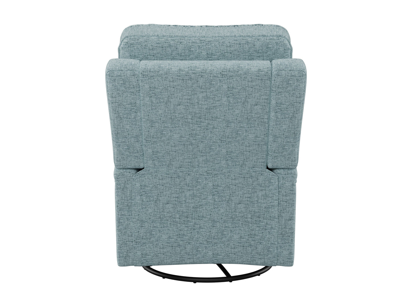 Blue swivel glider recliner chair with plush cushions, modern design, and ergonomic features for ultimate comfort.