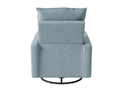 Luxurious grey glider recliner chair with plush cushions, ergonomic design, and smooth reclining mechanism