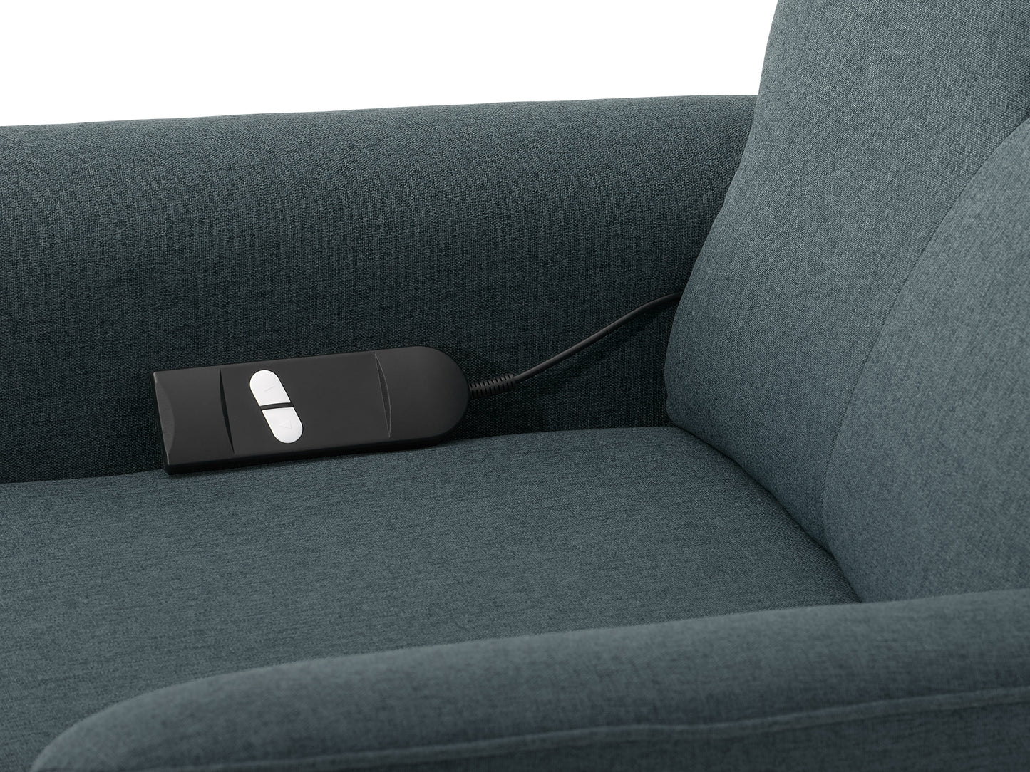 Blue Power Lift Recliner with Remote