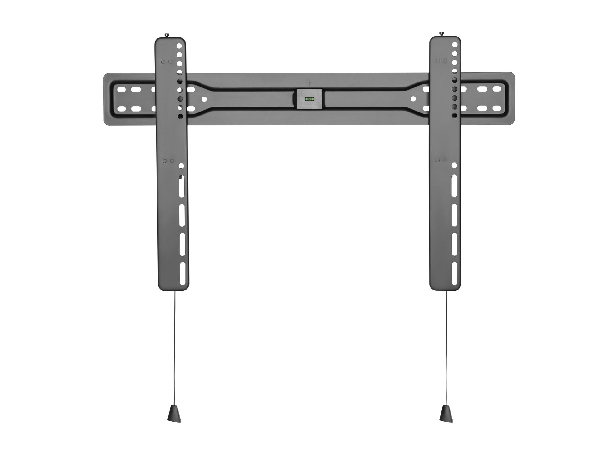 Slim TV wall mount for 37 to 70 inch TVs, black finish, low-profile design, sturdy steel construction, adjustable tilt mechanism for optimal viewing angles, easy installation with included hardware.