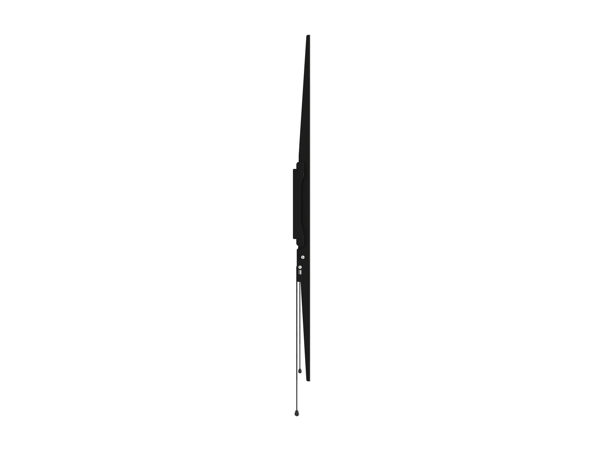 Fixed TV wall mount for large screens up to 100 inches, sturdy black metal frame, minimalist design.