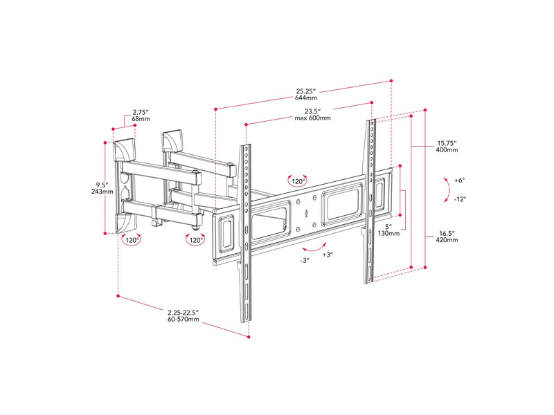 Corner TV Wall Mount