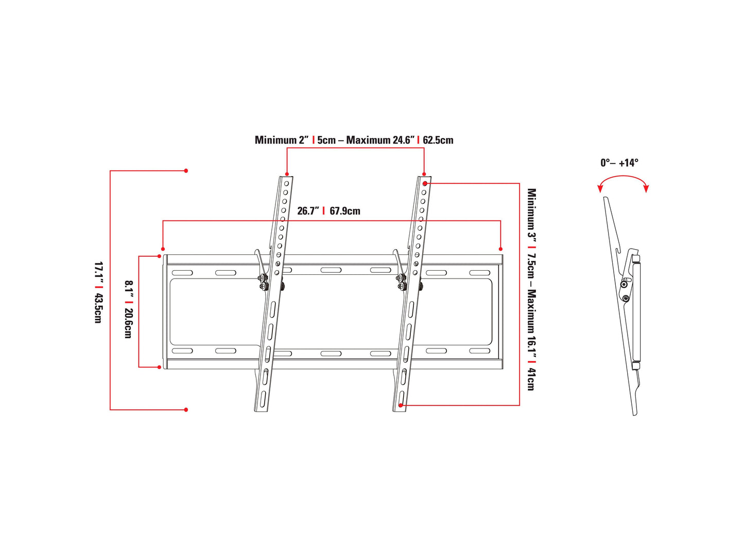 Adjustable black TV wall mount with sturdy metal construction, sleek design, and swivel functionality for optimal viewing angles, suitable for flat-screen TVs in modern living rooms and home theaters.