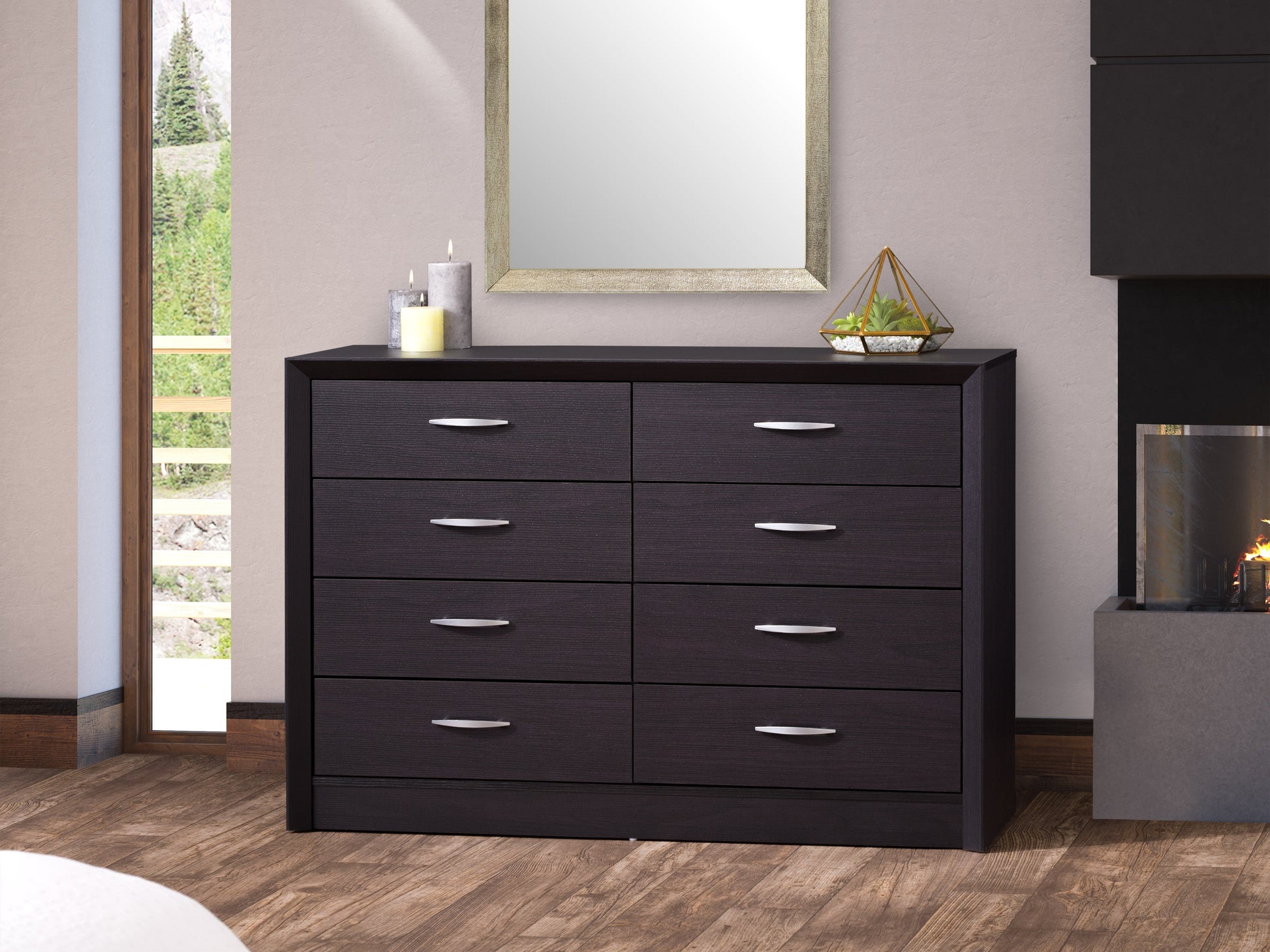 8 Drawer Dresser | Mid Century Modern CorLiving Furniture 8 Drawer Dresser | Mid Century Modern CorLiving Furniture