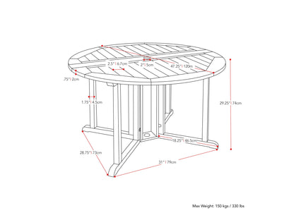 Brown outdoor drop leaf patio table with wooden finish, foldable sides, and sturdy design for versatile outdoor use.