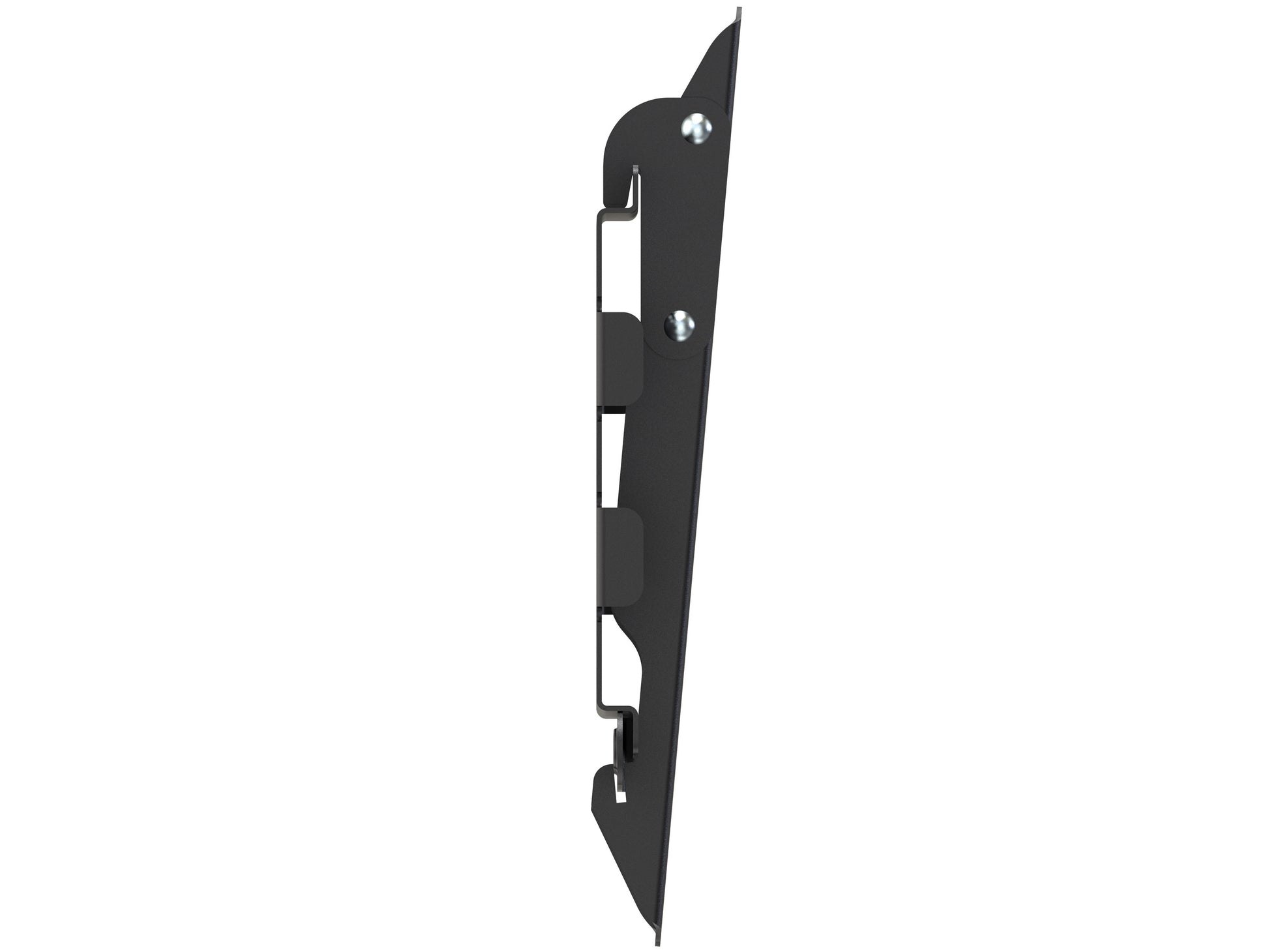 Adjustable 65-inch TV wall mount with black finish, suitable for 27" to 65" TVs, featuring a sturdy steel frame, tilt and swivel functionality, and easy installation for optimal viewing angles.