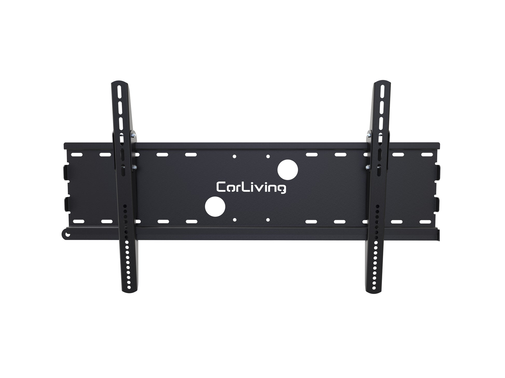 Fixed TV wall mount for 40" - 100" TVs, black steel frame with a slim profile, universal compatibility, easy installation, secure and stable design, ideal for living rooms and home theaters.
